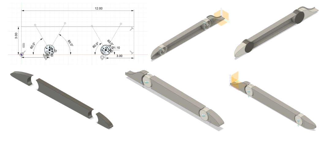 Side pod sketch and iterations