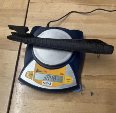 Front wing weight
